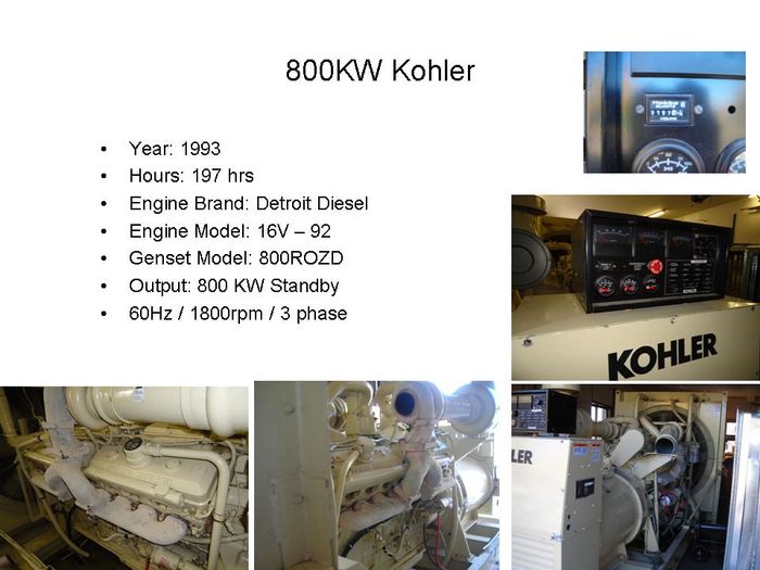 800KW Kohler